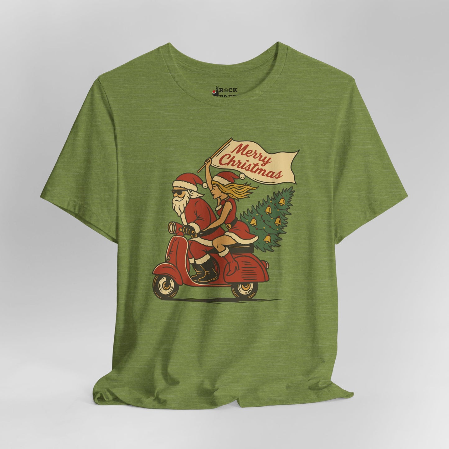 Vintage Santa Scooter Shirt