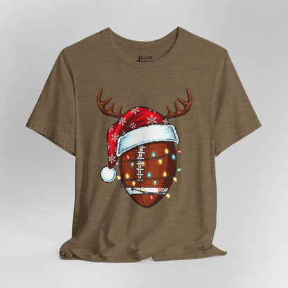 Xmas Football Reindeer T-Shirt