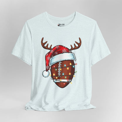 Xmas Football Reindeer T-Shirt