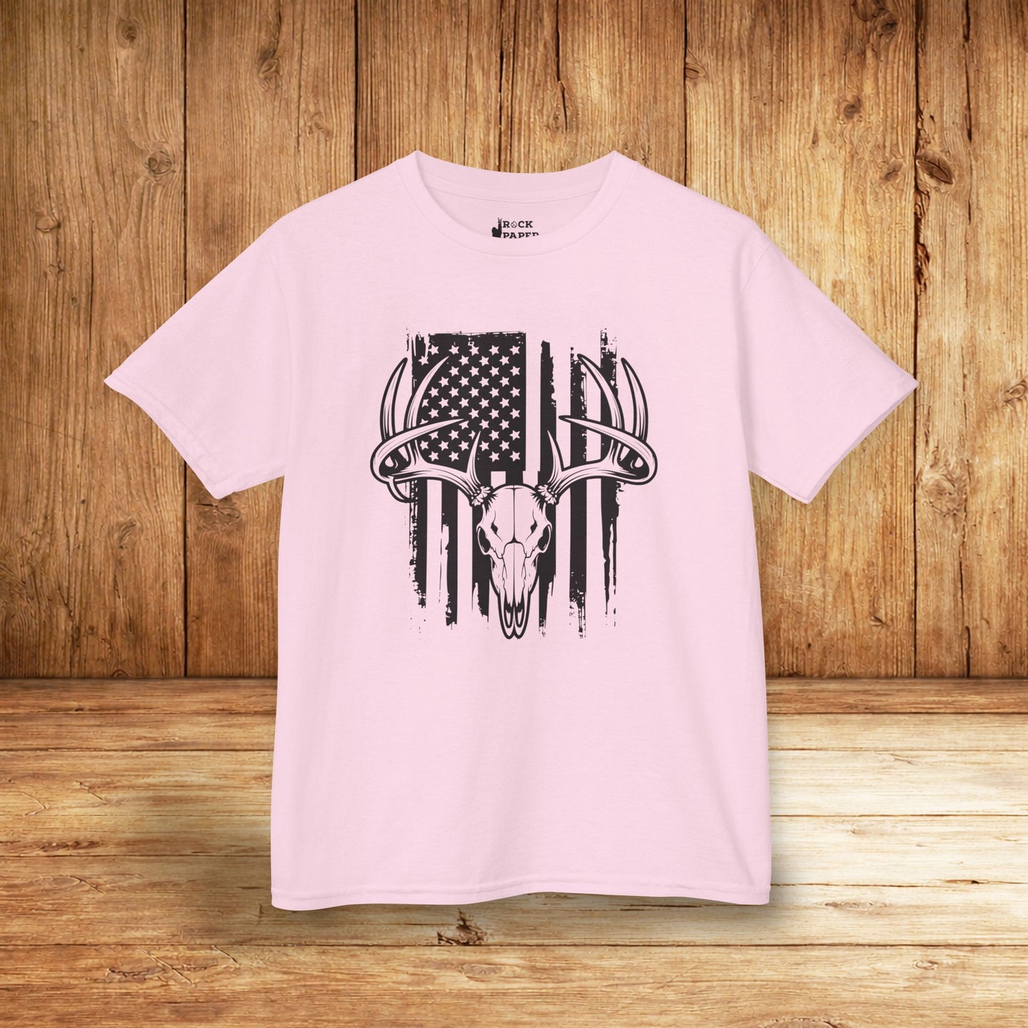 American Flag Deer Skull (Youth Ages 3-10)