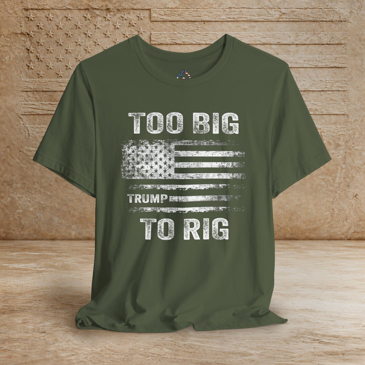 TOO Big to Rig Trump Flag