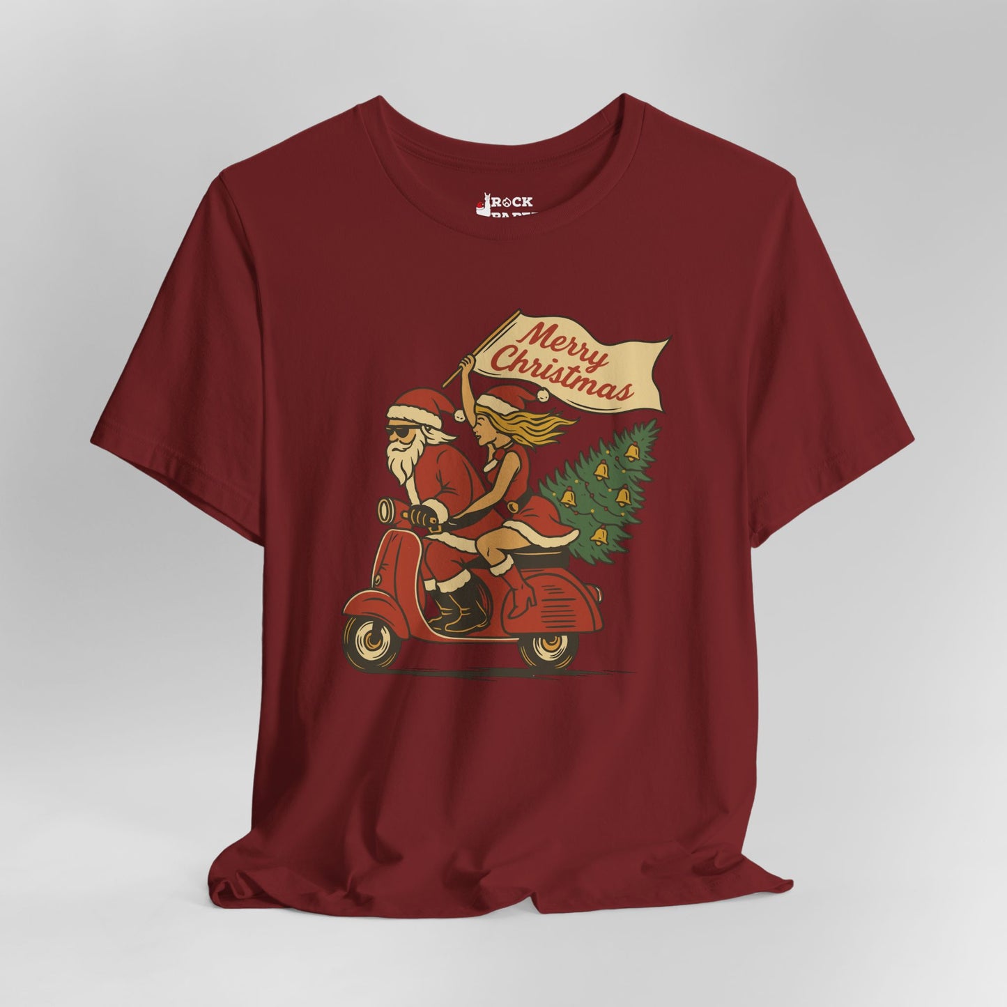 Vintage Santa Scooter Shirt