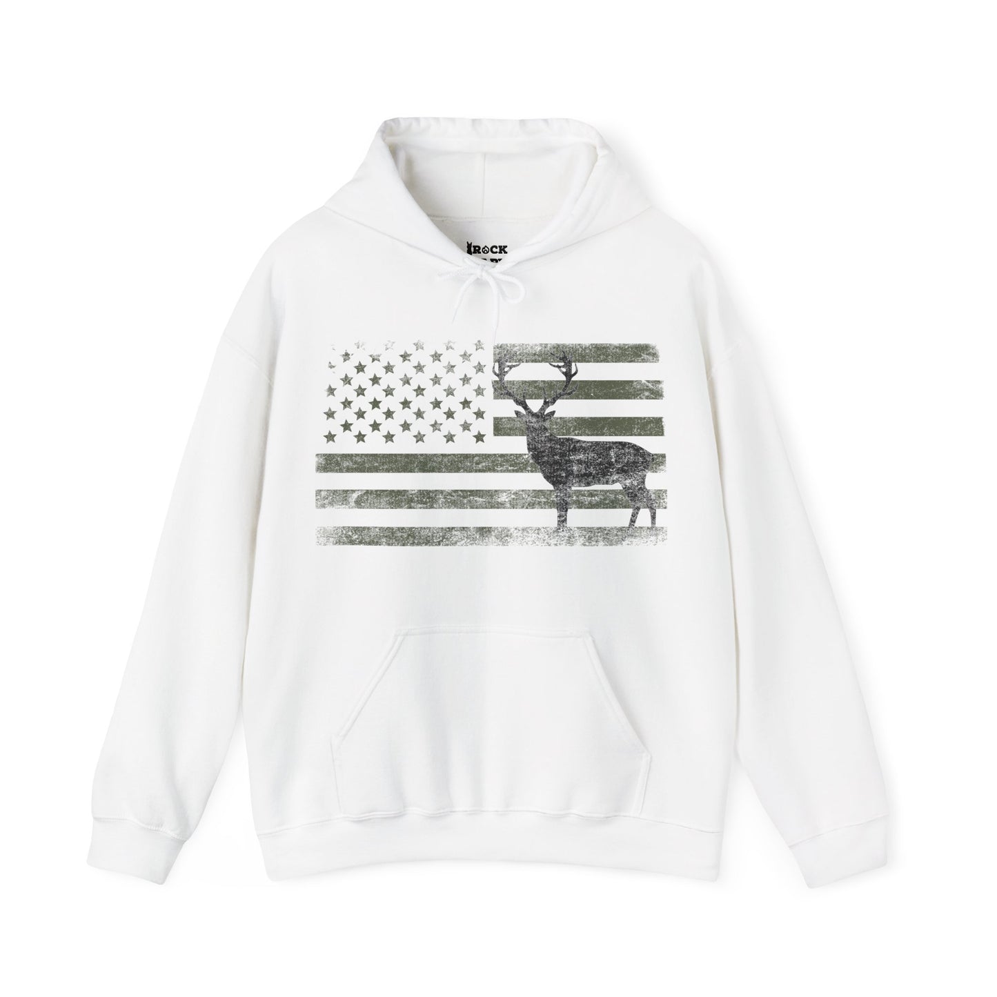 Big Buck American Flag Hoodie