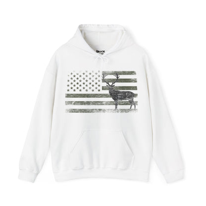 Big Buck American Flag Hoodie