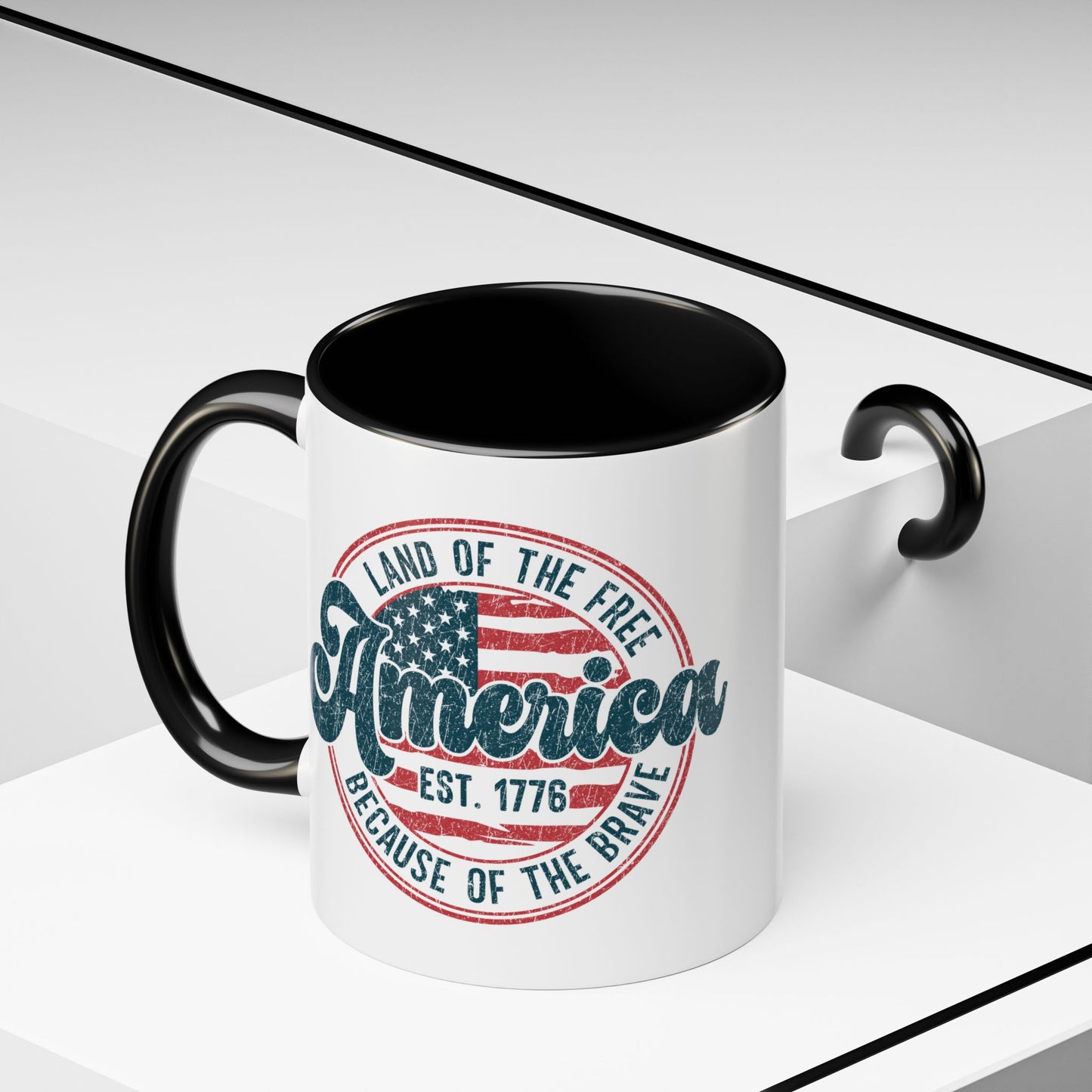 Vintage America Mug, 11oz