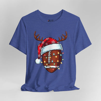 Xmas Football Reindeer T-Shirt
