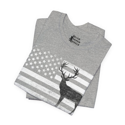 Big Buck American Flag T-Shirt