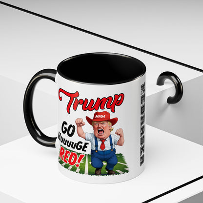 NE Go Huuuge Red Mug, 11oz