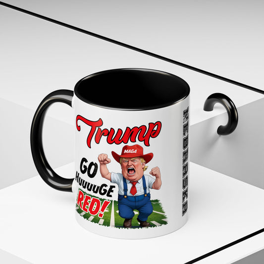 NE Go Huuuge Red Mug, 11oz