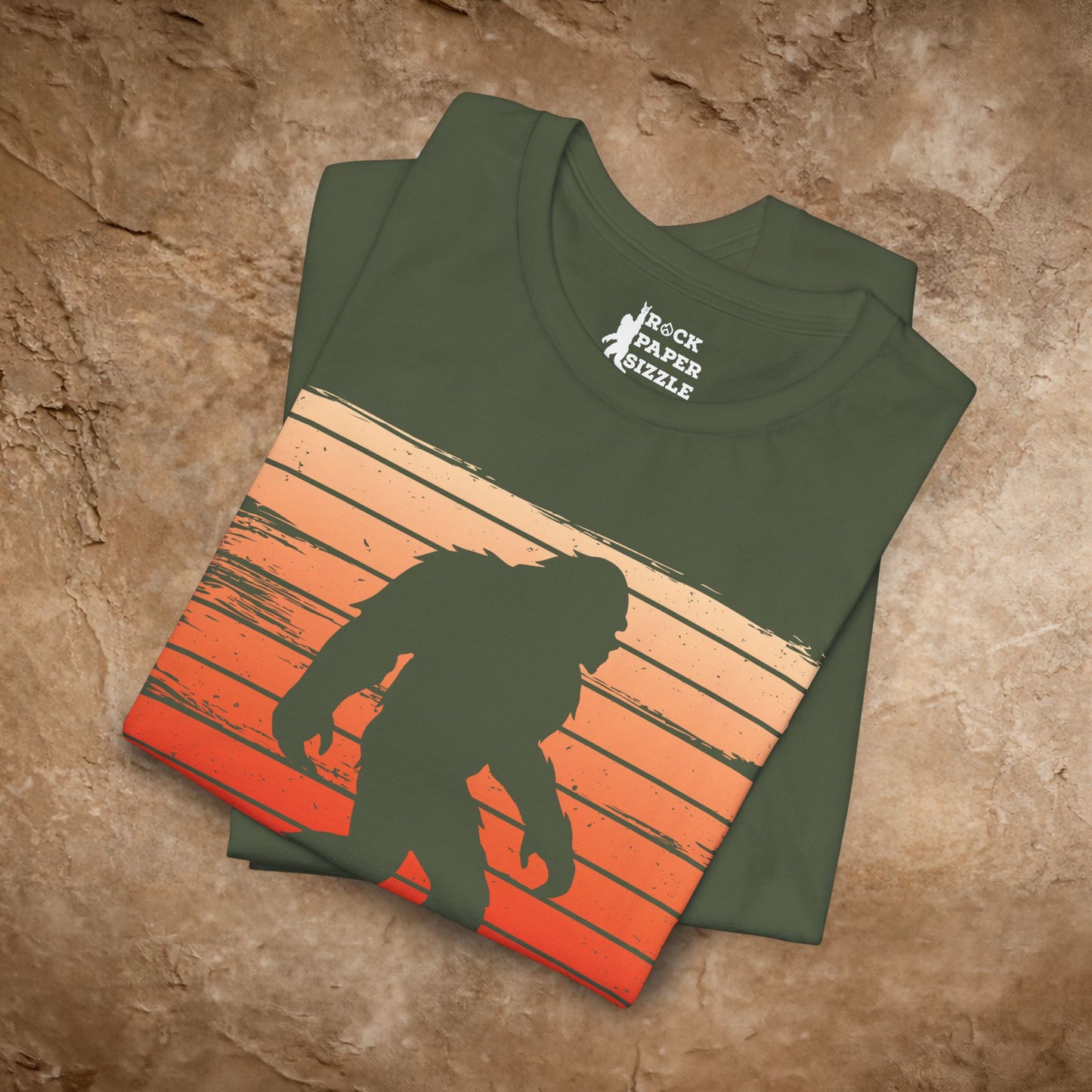 Retro Bigfoot Siloutte