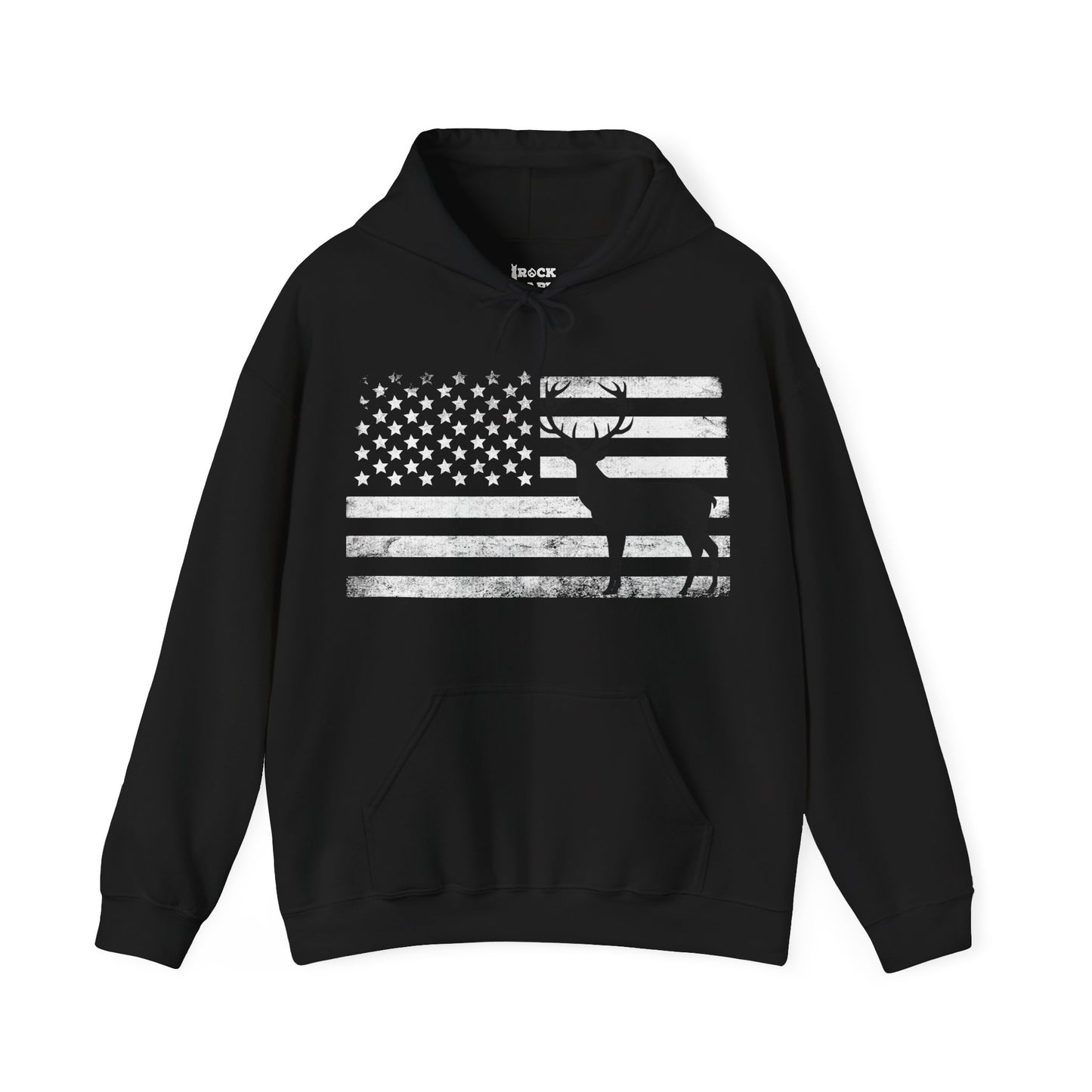 Big Buck American Flag Hoodie