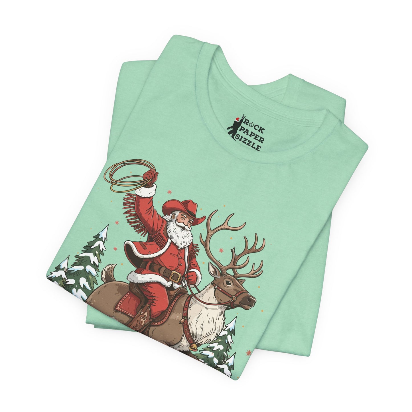 Western Christmas Cowboy Santa