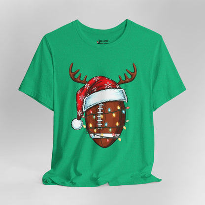 Xmas Football Reindeer T-Shirt