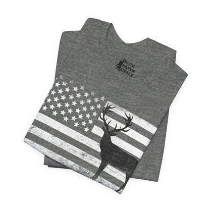 Big Buck American Flag T-Shirt