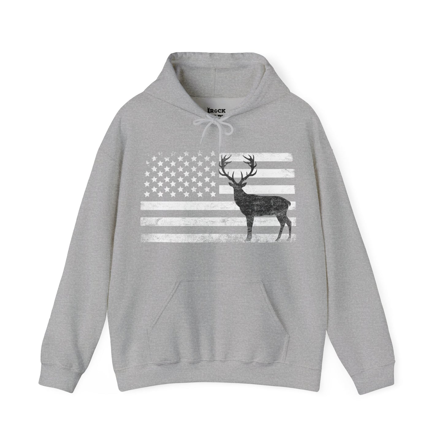 Big Buck American Flag Hoodie