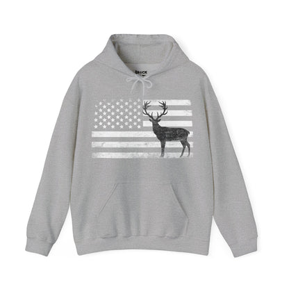 Big Buck American Flag Hoodie