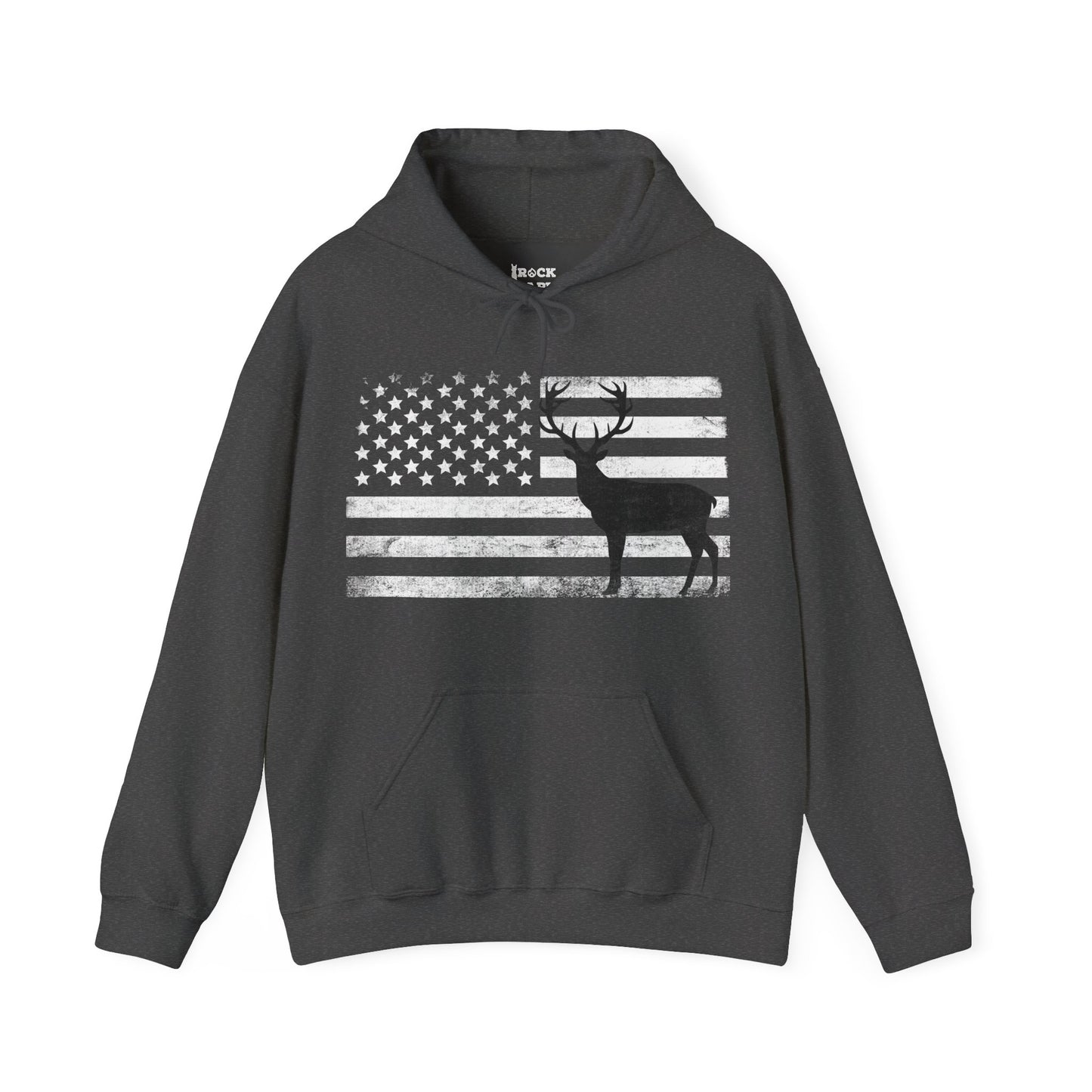 Big Buck American Flag Hoodie