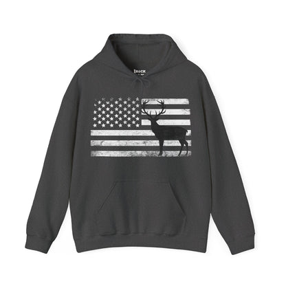 Big Buck American Flag Hoodie
