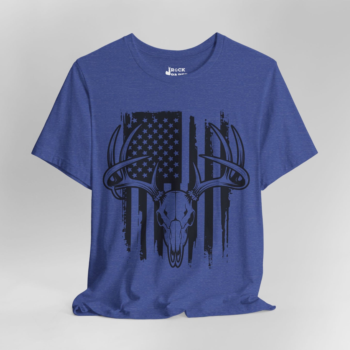 American Flag Deer Skull T-Shirt
