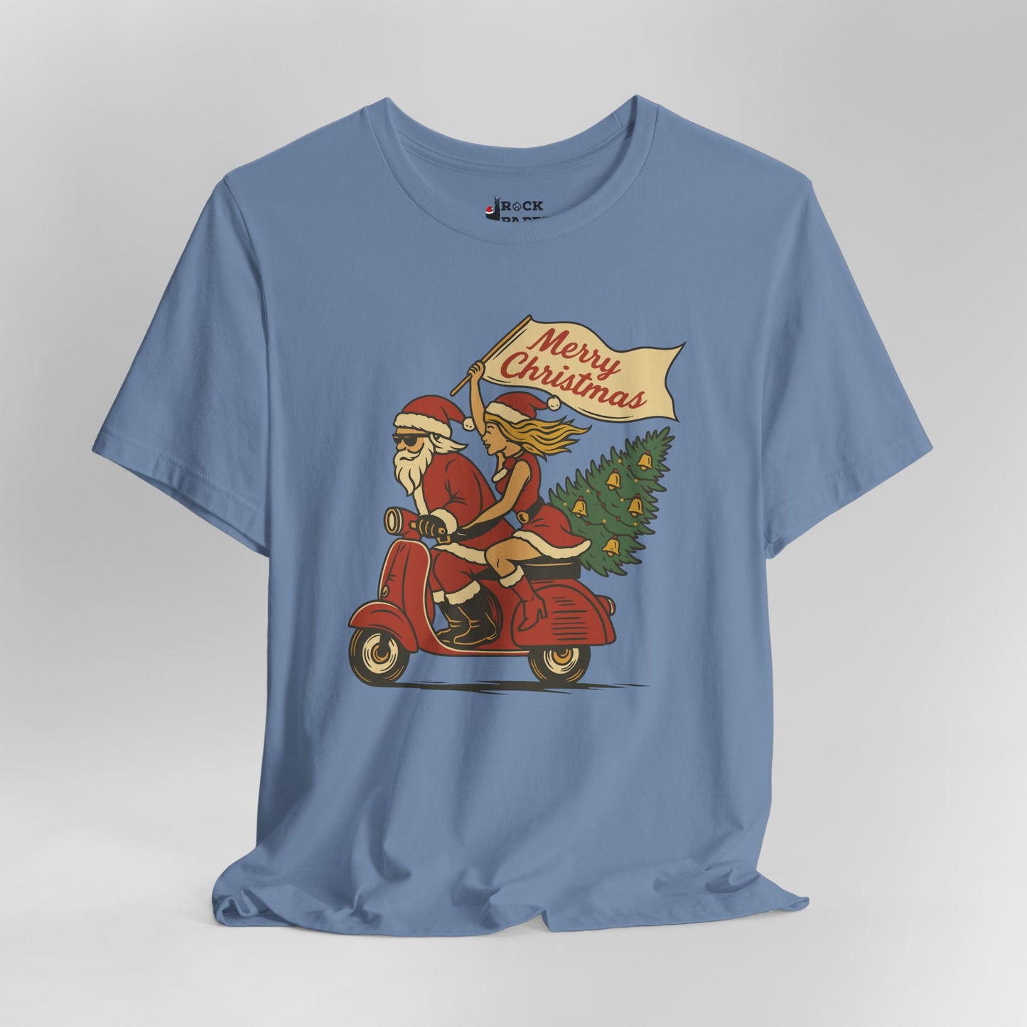 Vintage Santa Scooter Shirt