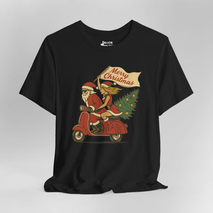 Vintage Santa Scooter Shirt