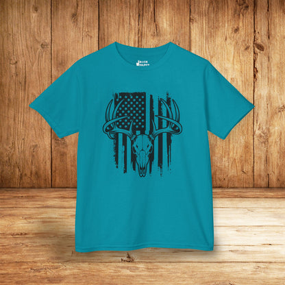 American Flag Deer Skull (Youth Ages 3-10)