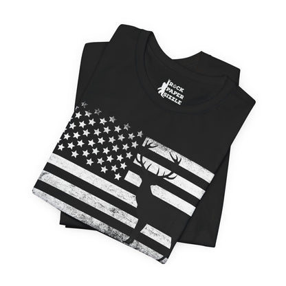 Big Buck American Flag T-Shirt