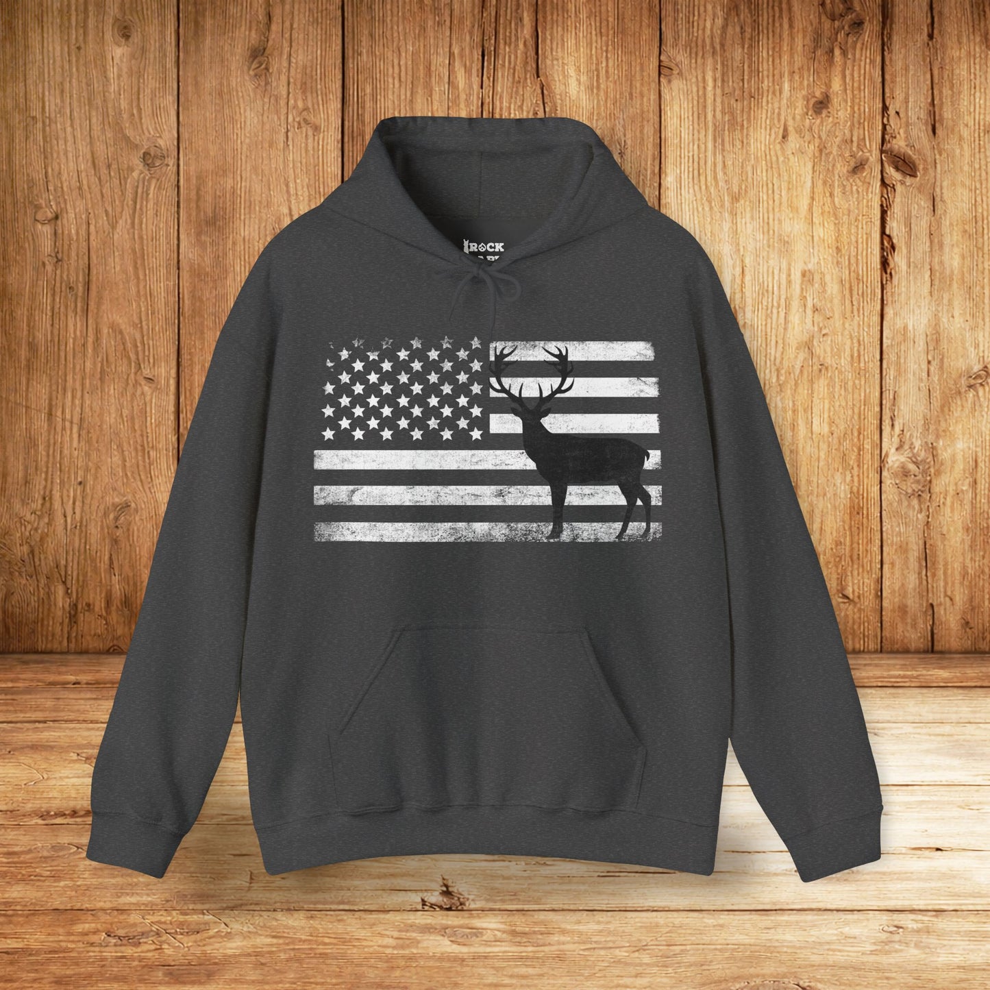 Big Buck American Flag Hoodie
