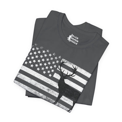 Big Buck American Flag T-Shirt