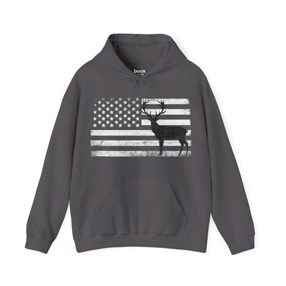 Big Buck American Flag Hoodie