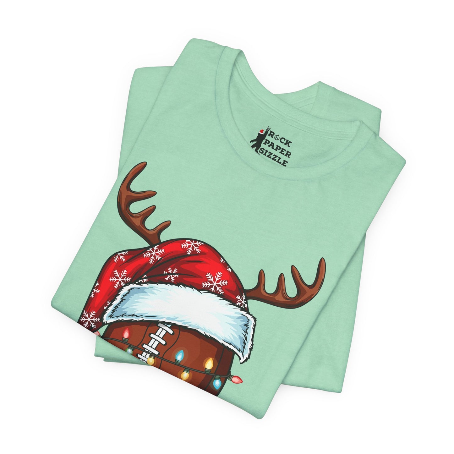 Xmas Football Reindeer T-Shirt
