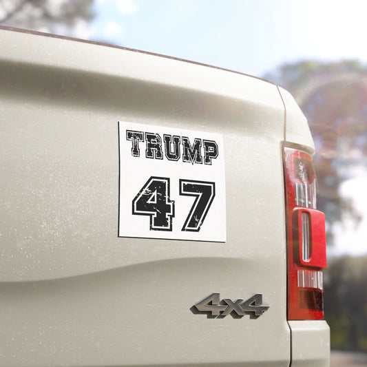 Car Magnet - Trump 47 White