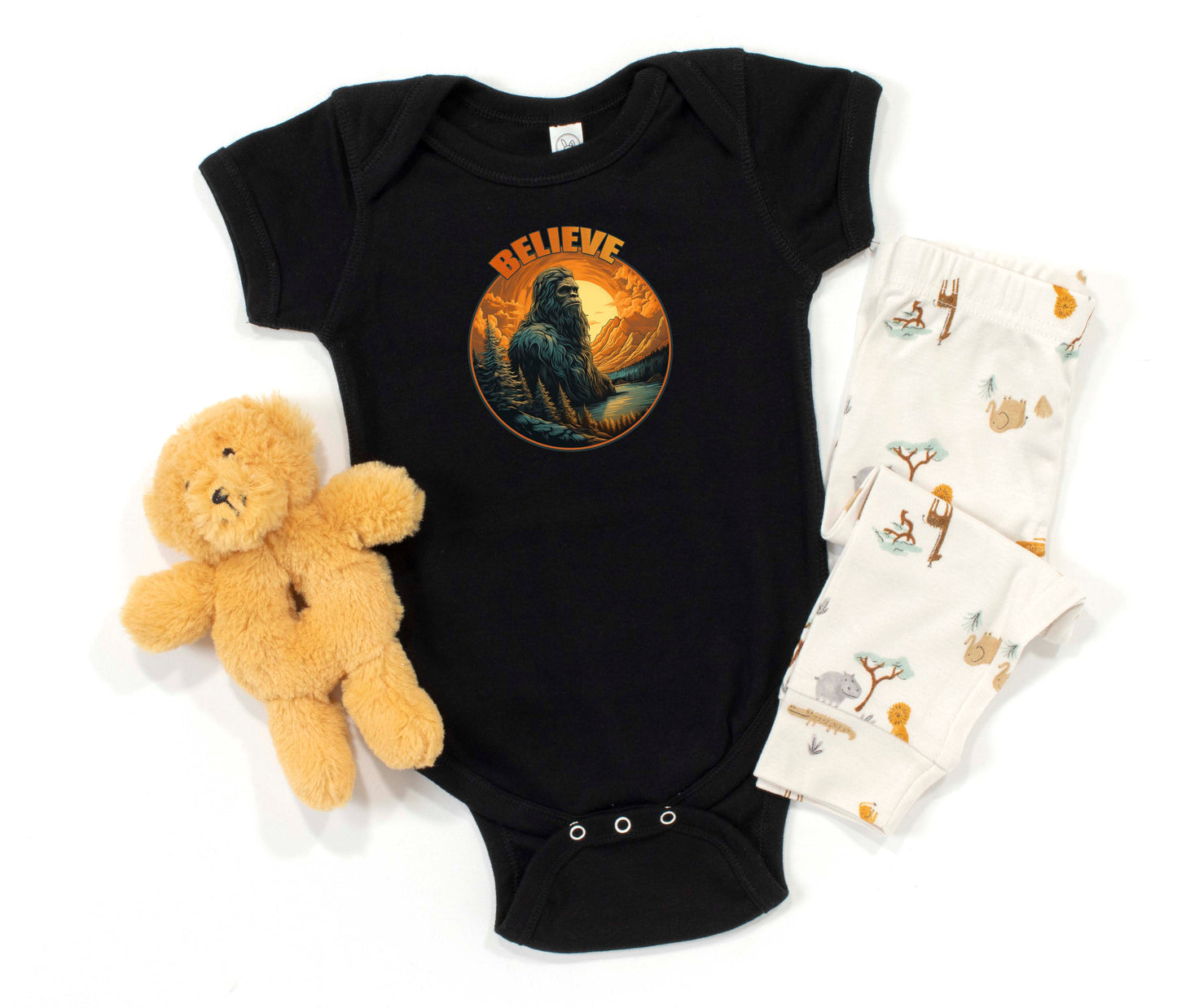 "Believe" Bigfoot Infant/Toddler Onesie