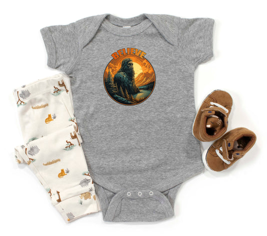 "Believe" Bigfoot Infant/Toddler Onesie