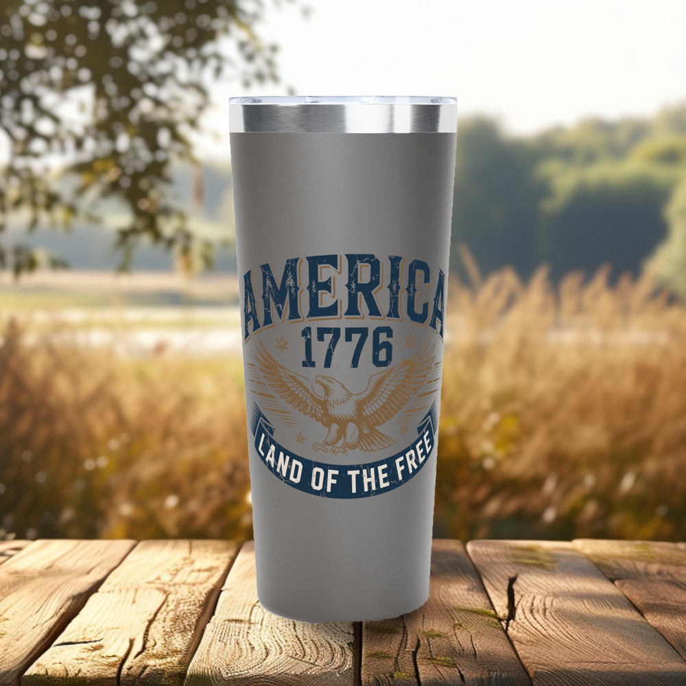Land of the Free Tumbler, 22oz