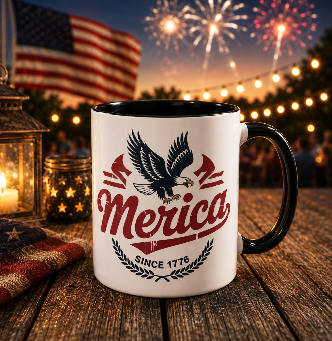 Vintage Merica Eagle Mug
