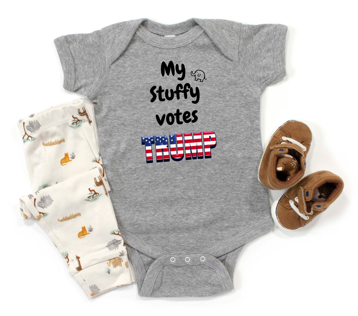 My Stuffy Votes Trump - Infant Onesie