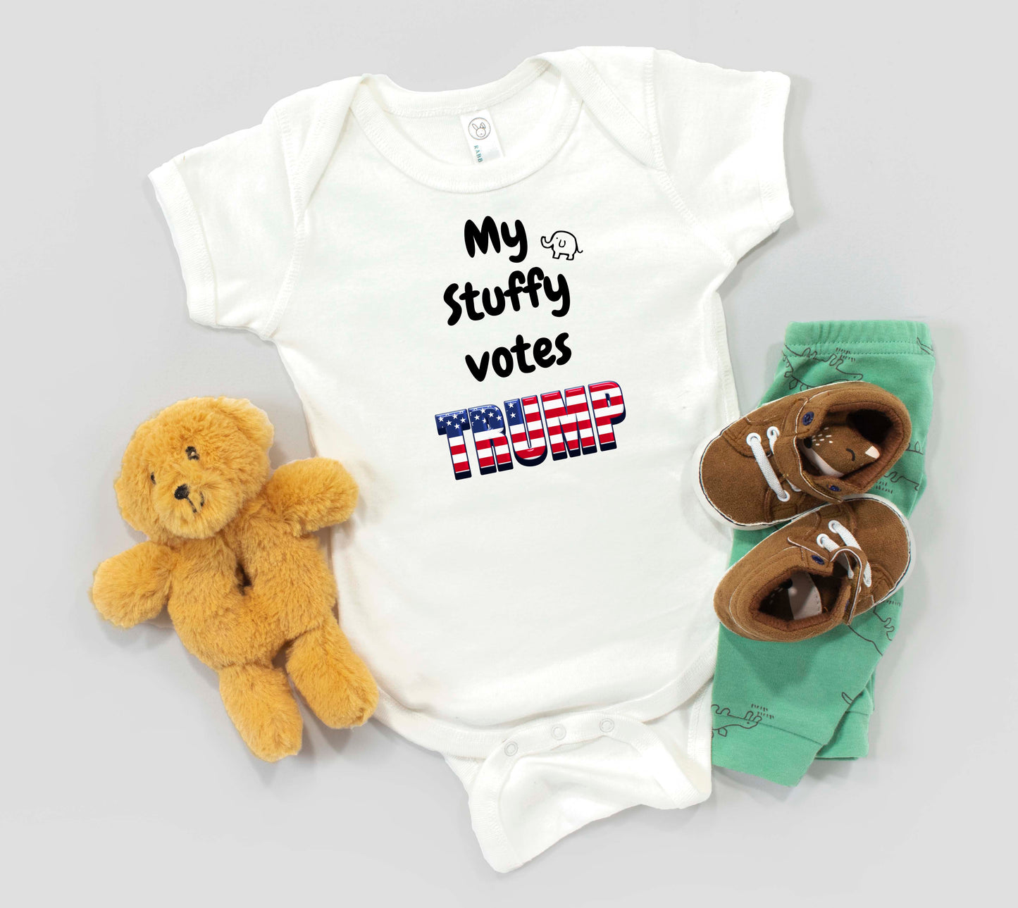 My Stuffy Votes Trump - Infant Onesie