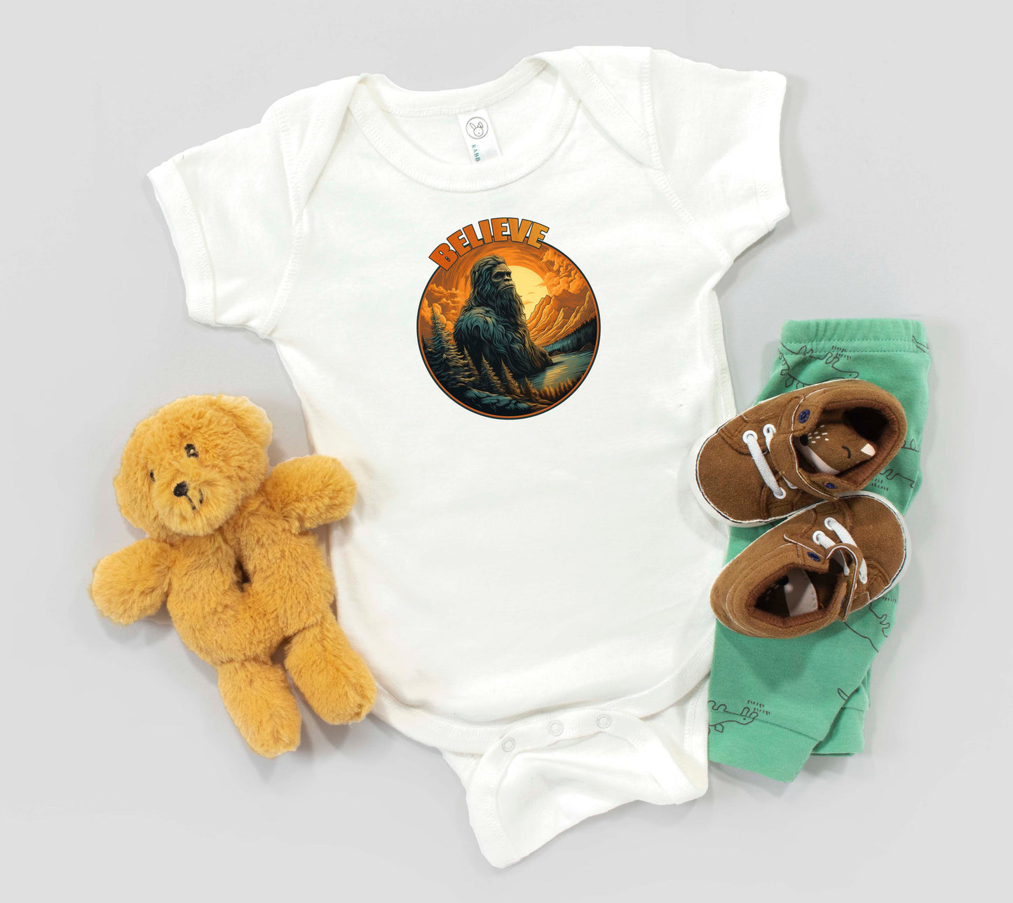 "Believe" Bigfoot Infant/Toddler Onesie